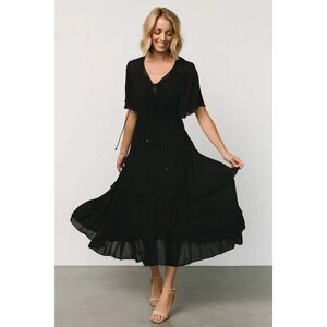Baltic Born Black Midi Dress